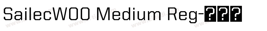 SailecW00 Medium Reg字体转换